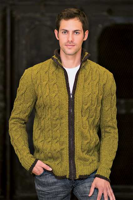 Mens cable knit cardigan pattern