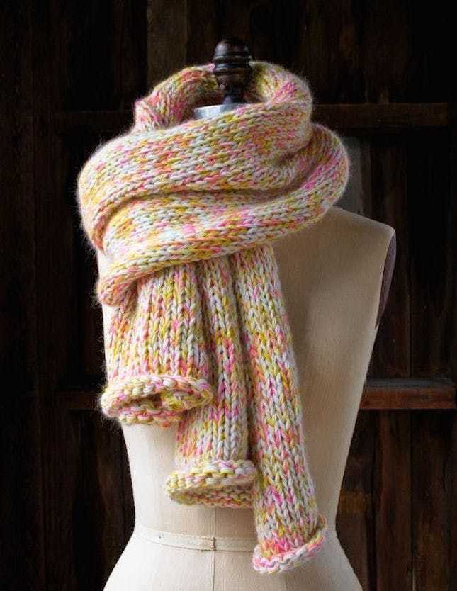 Knitted scarf patterns for beginners