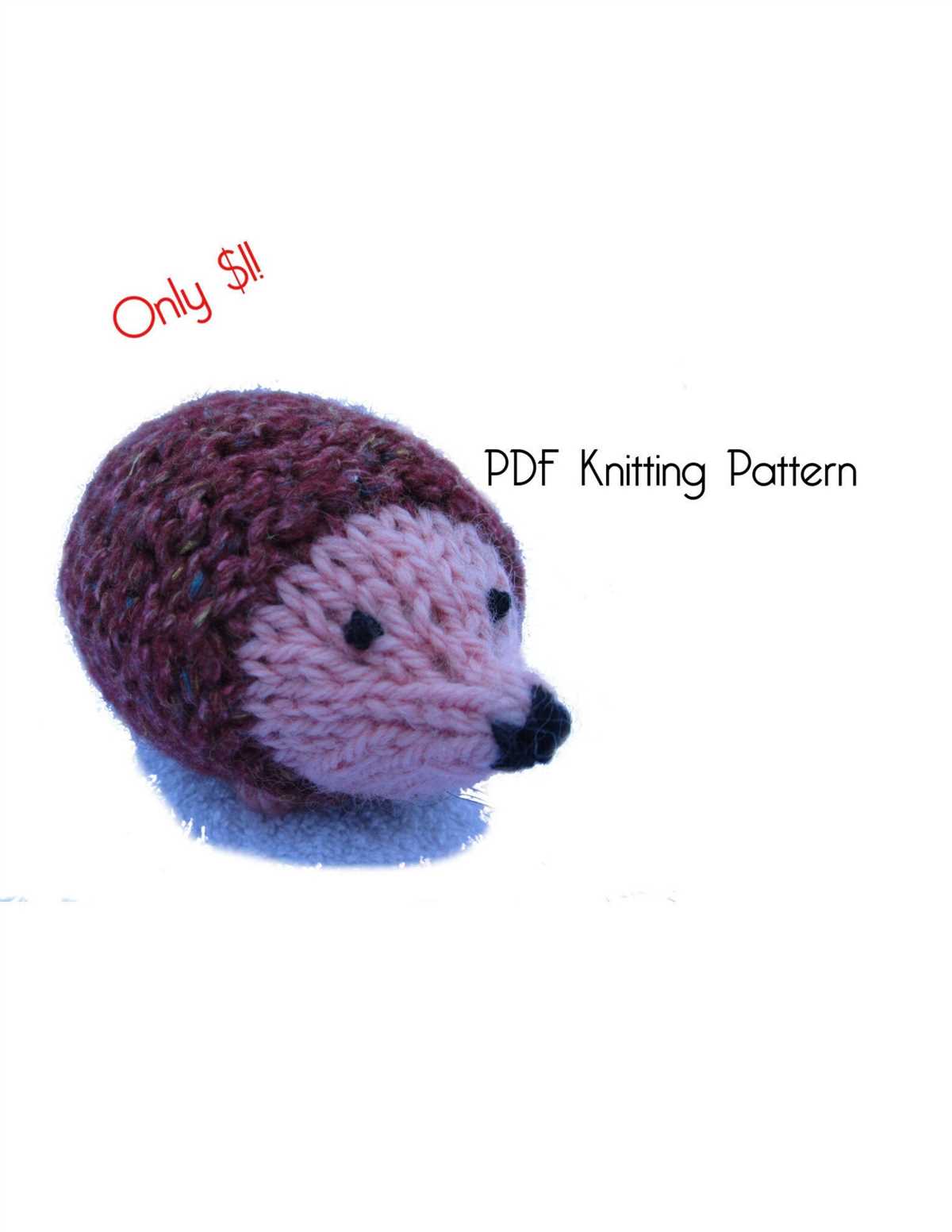 Free easy hedgehog knitting pattern