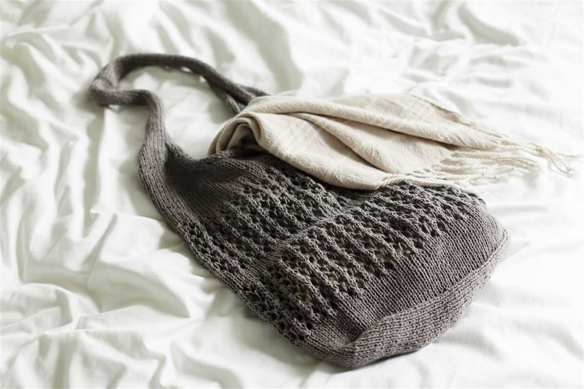 Knitted farmers market bag pattern