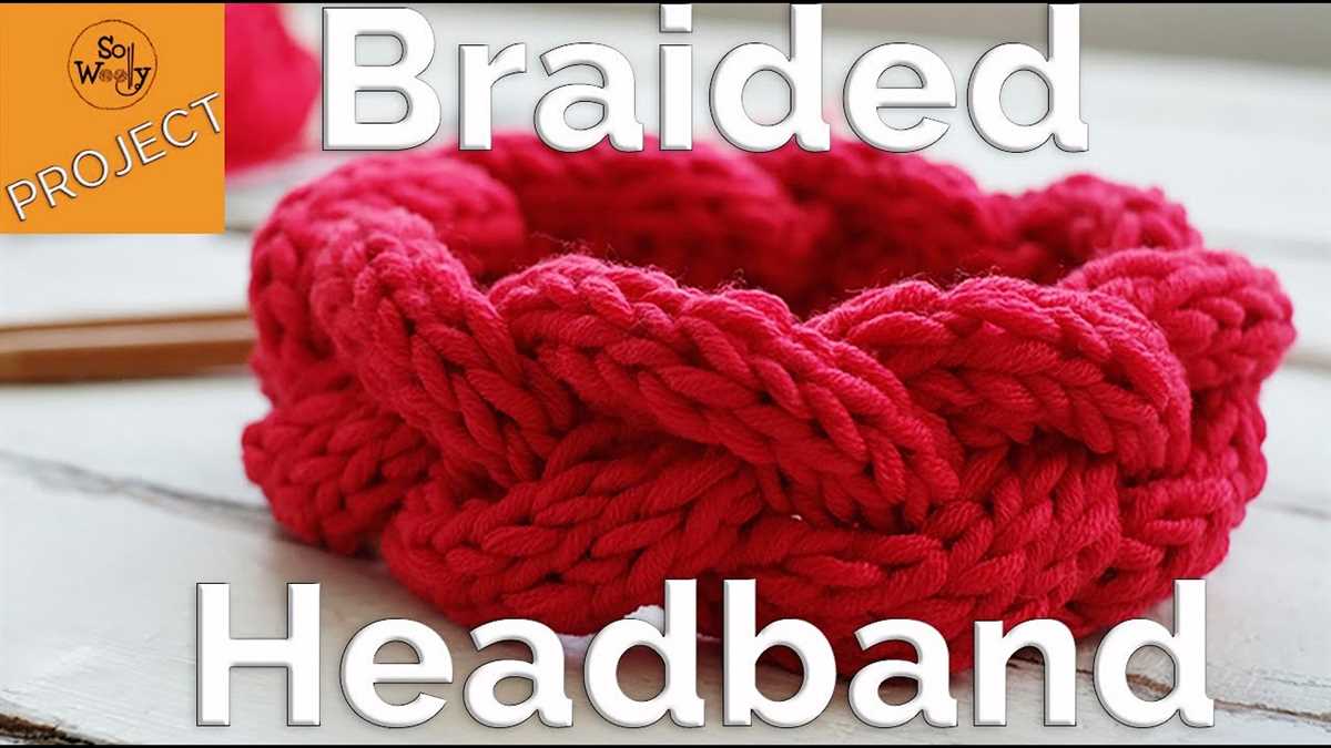 Knitted braided headband free pattern