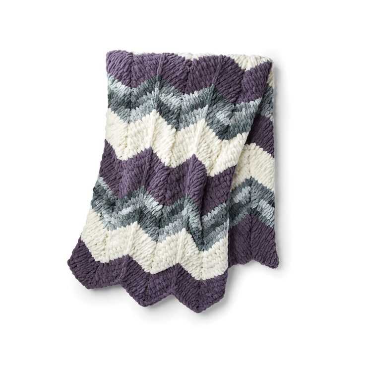 Bernat blanket stripes knitting pattern