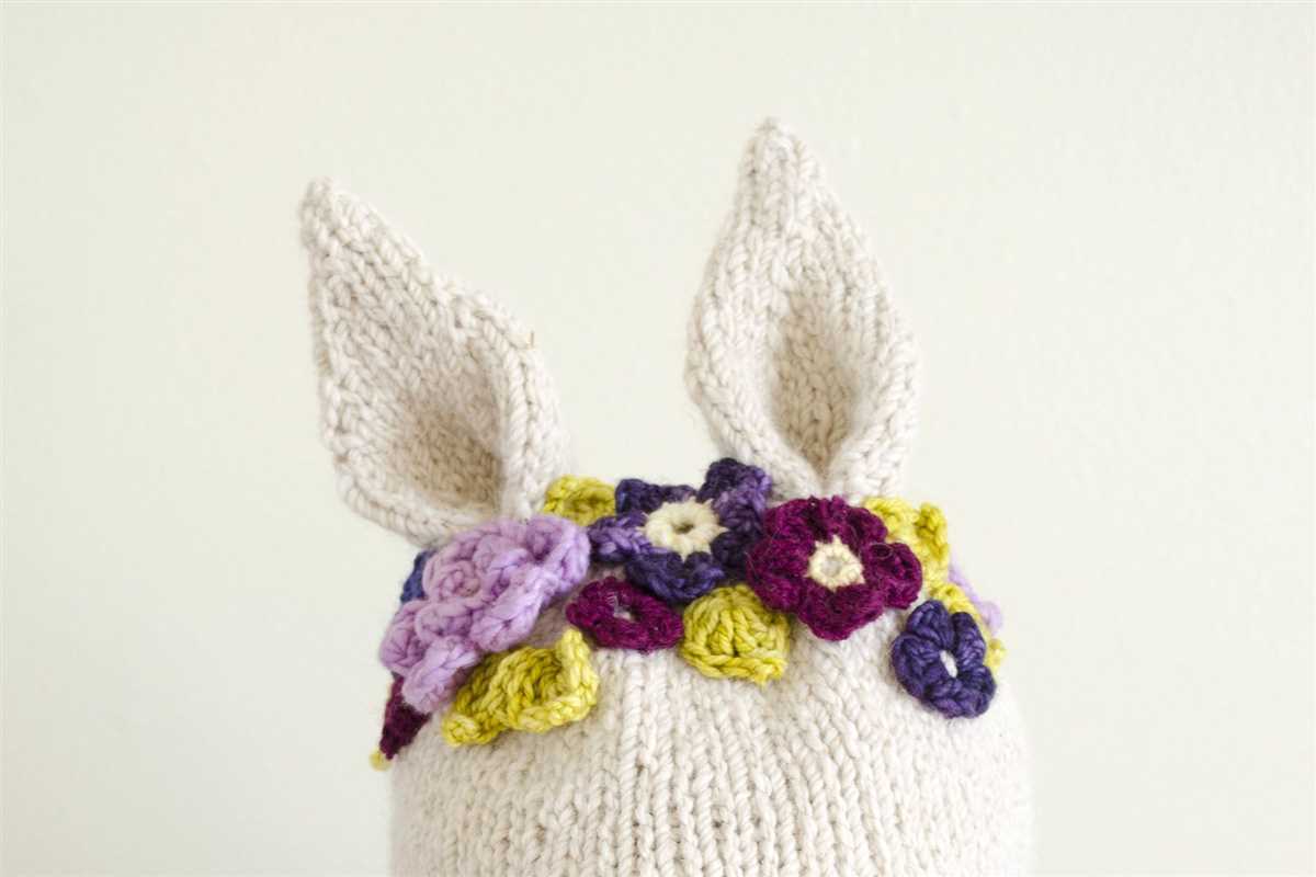 Knit bunny ears pattern