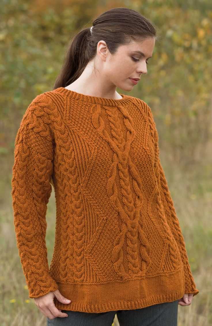 Cable knit sweater pattern