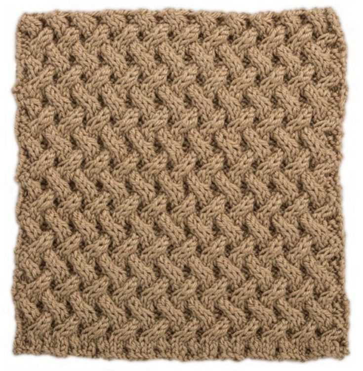 Cable knit blanket squares pattern