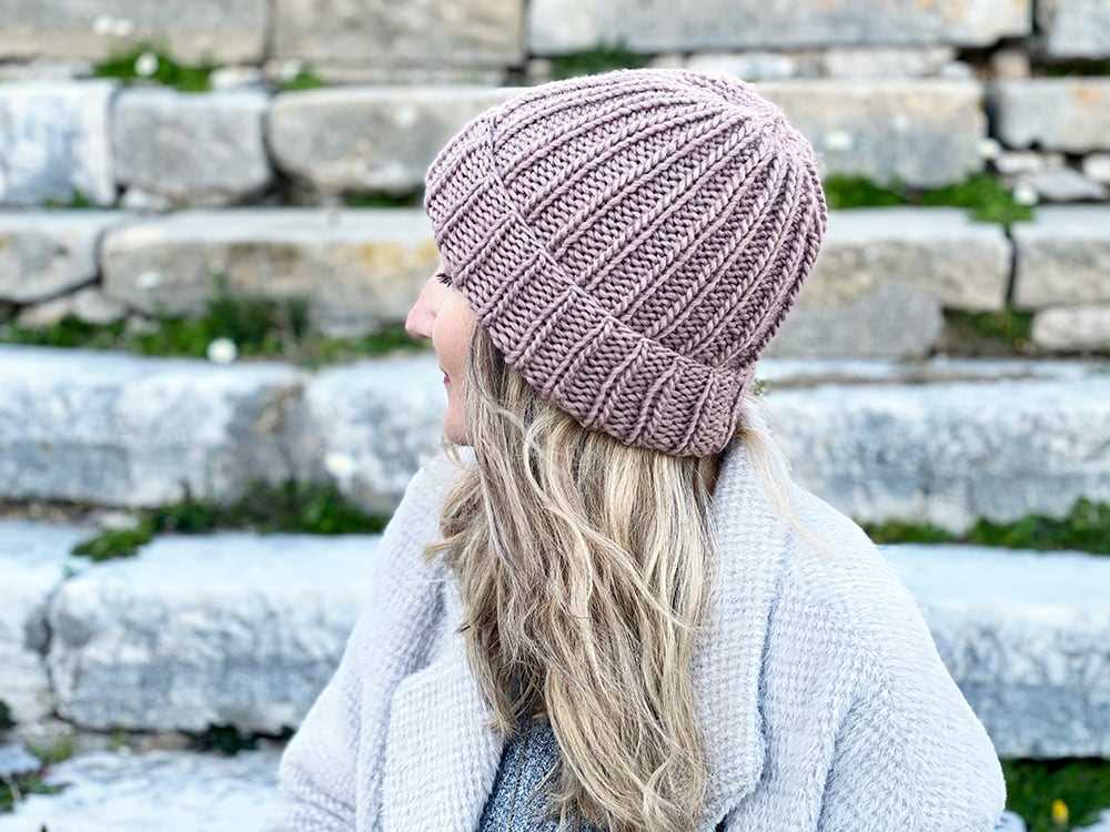 Beanie knitting pattern straight needles free