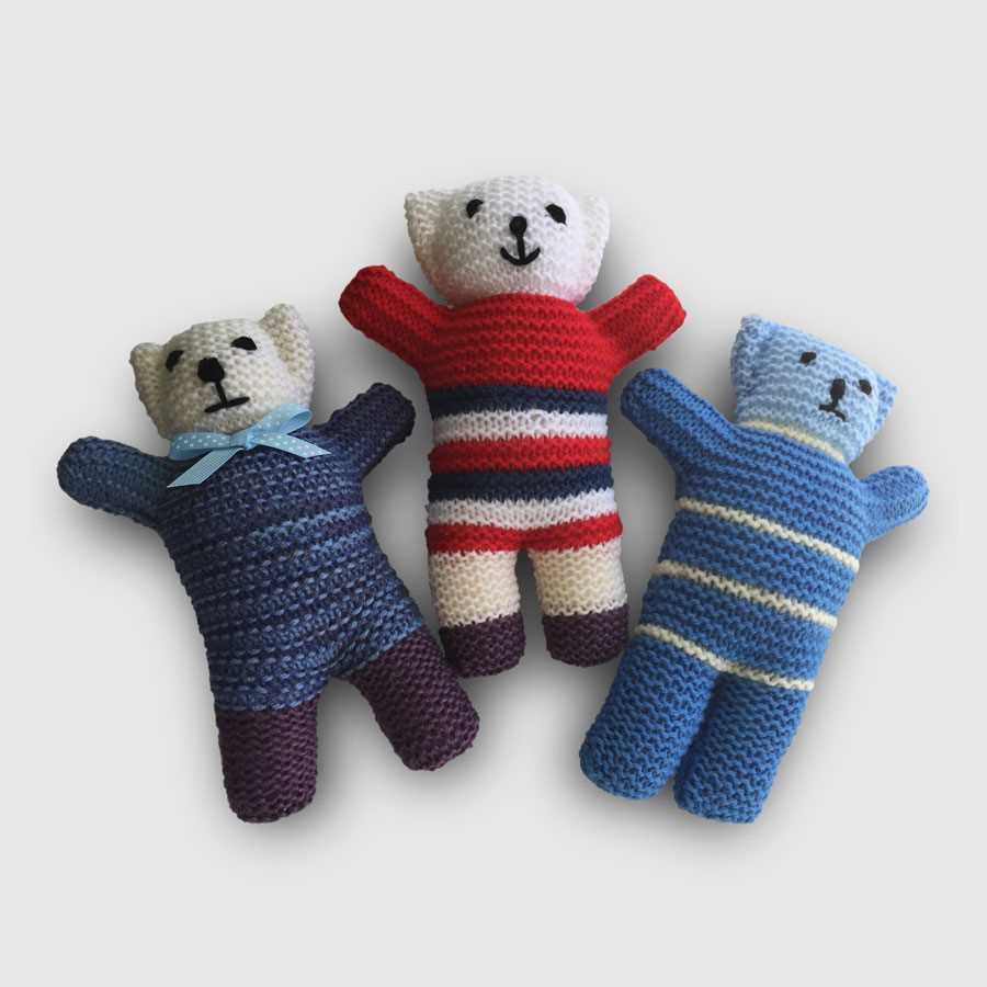 Easy knitted bear pattern