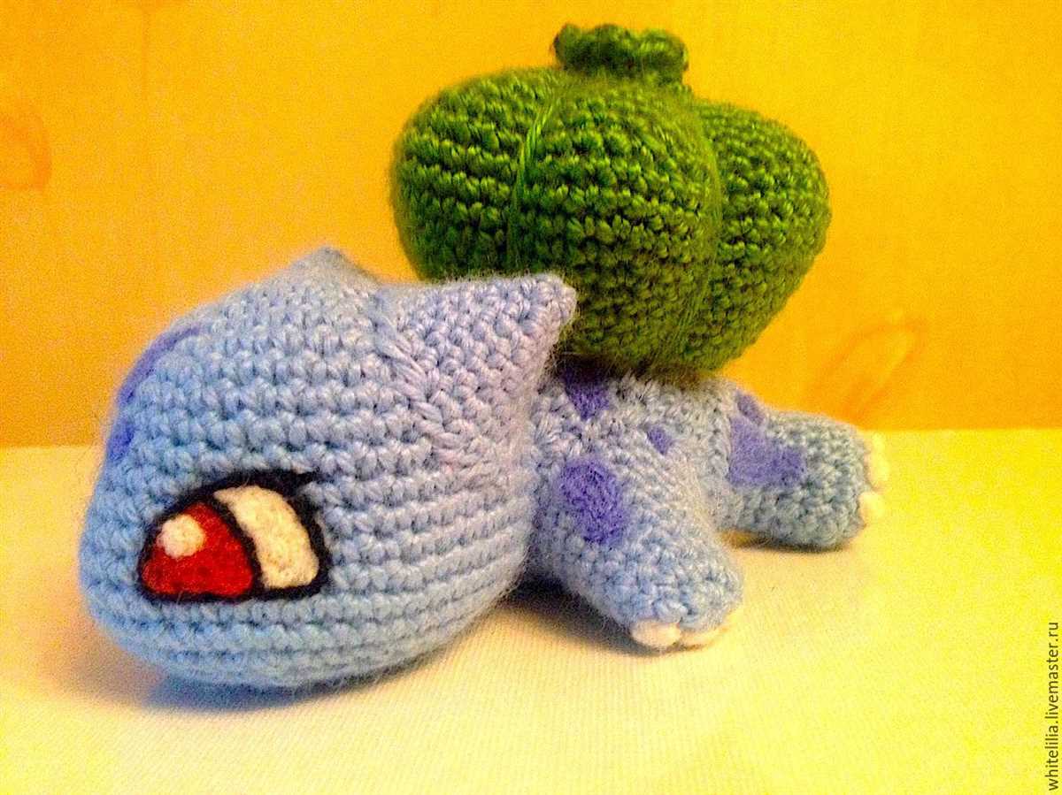 Bulbasaur knitting pattern