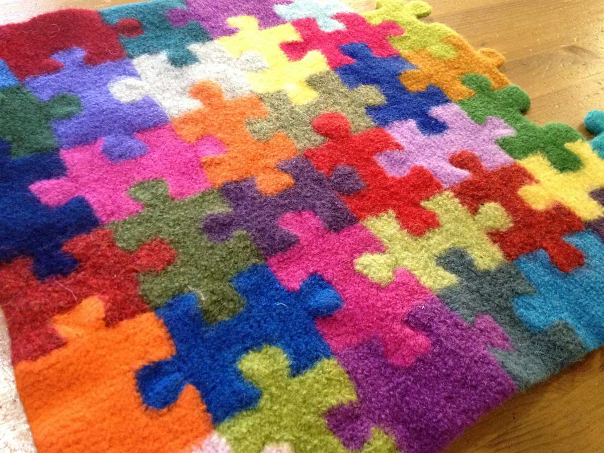 Jigsaw blanket knitting pattern