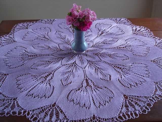 Tulip lace knitting pattern