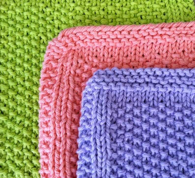 Dishcloth knit pattern free