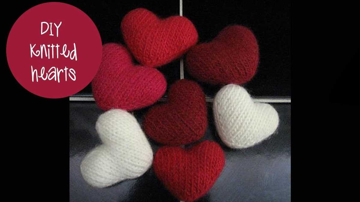 Free knitting pattern for heart shaped