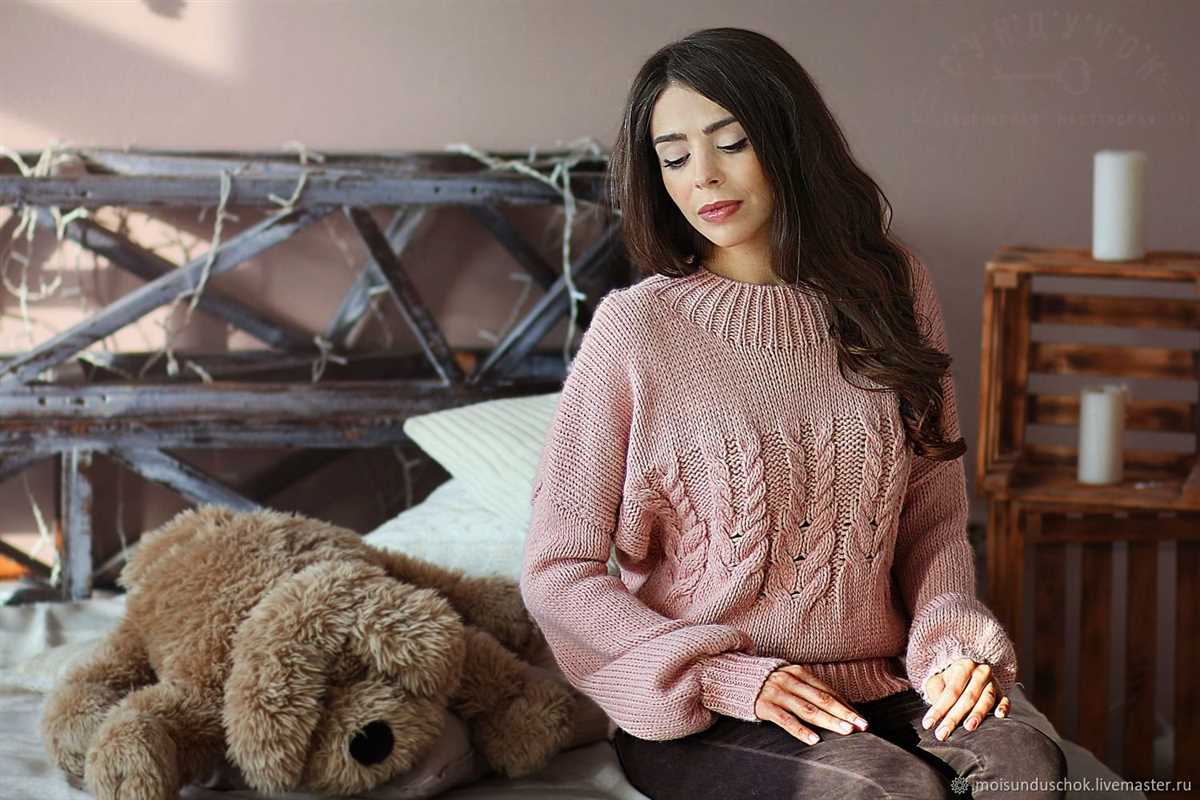 Velvet sweater knitting pattern