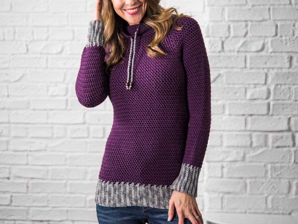 Cowl neck sweater pattern knit