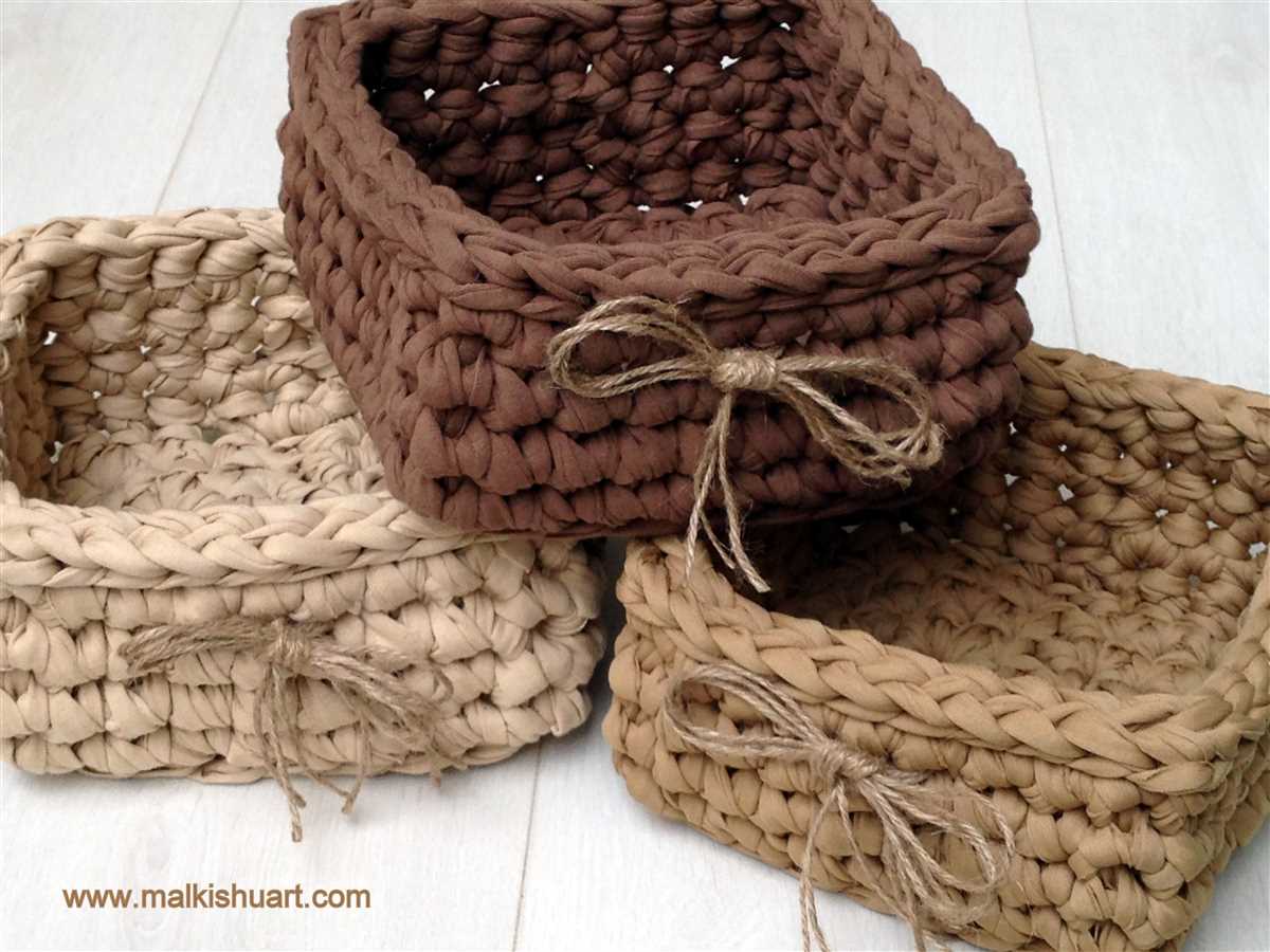 Knit square basket pattern