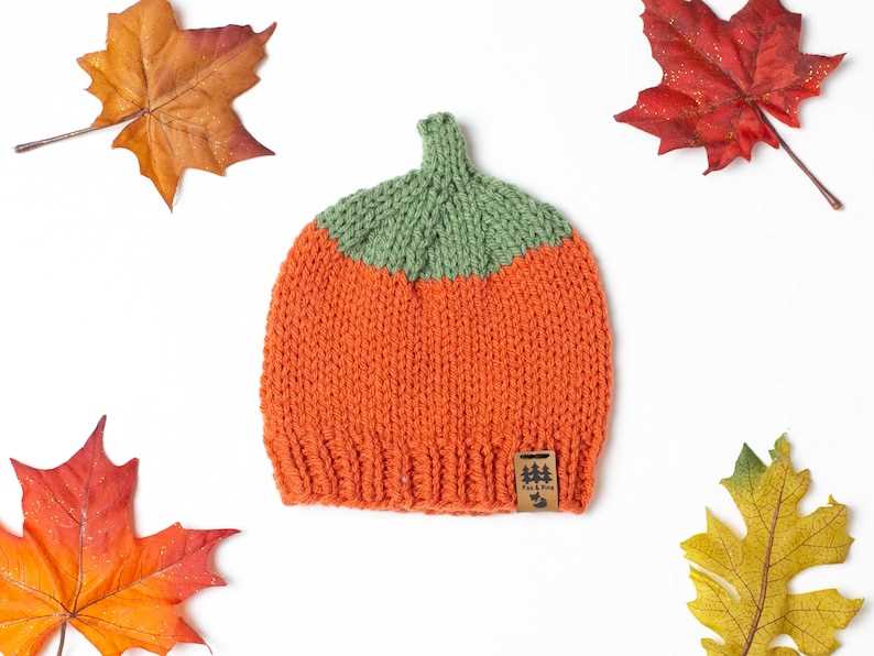 Pumpkin knit hat pattern