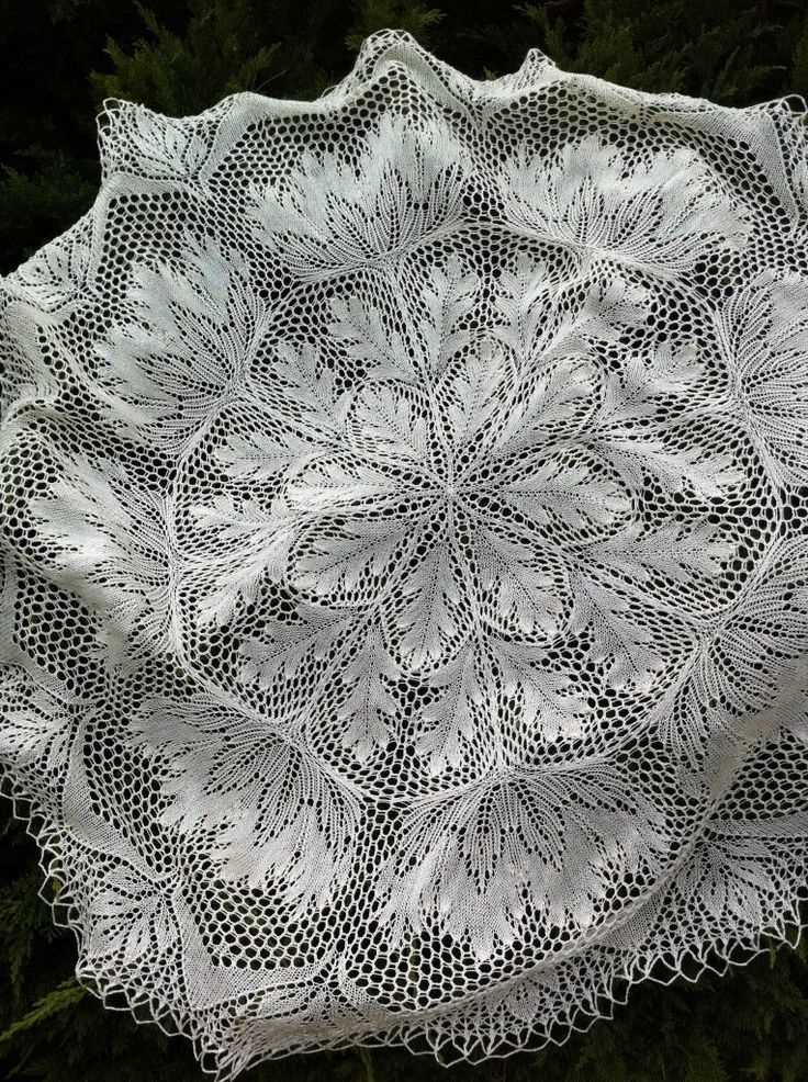 Knitted lace tablecloth patterns