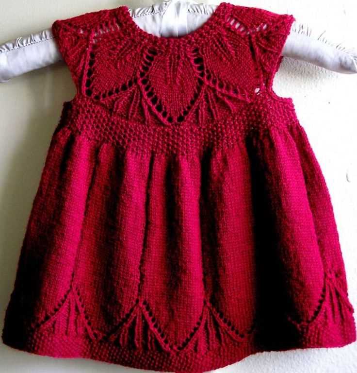 Little sisters dress knitting pattern