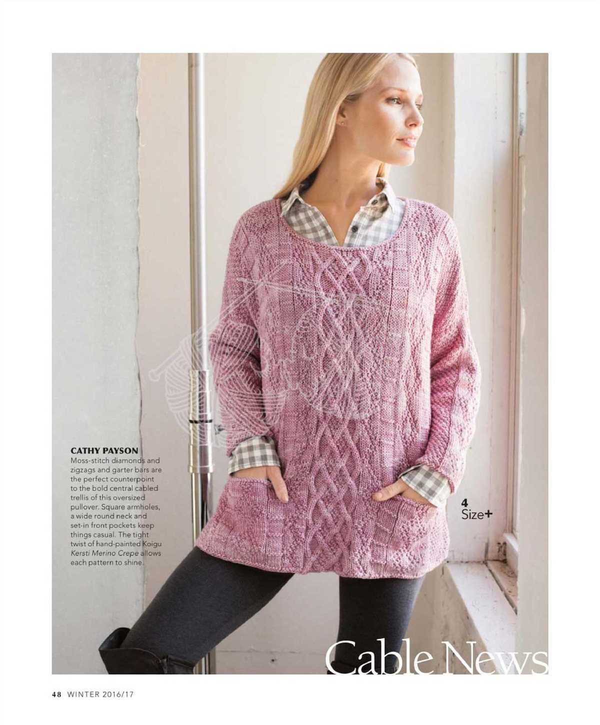 Vogue knitting sweater patterns