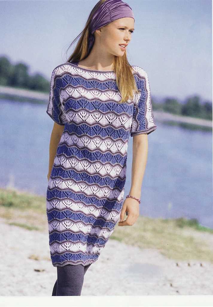 Knitted summer dress pattern