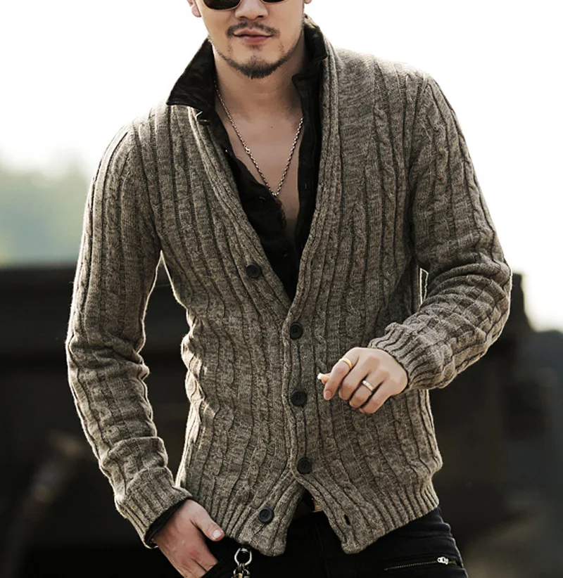 Mens shawl neck cardigan knitting pattern