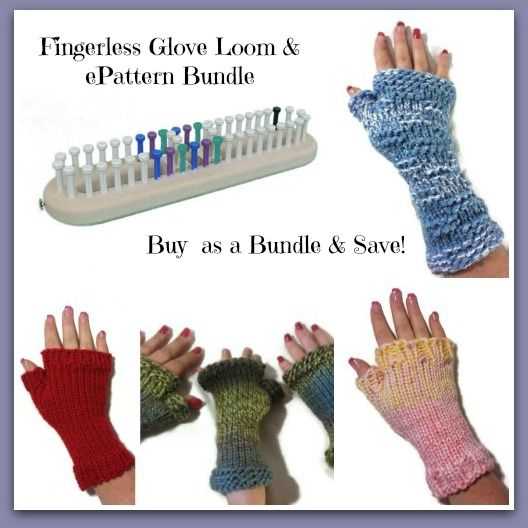 Loom knit gloves pattern