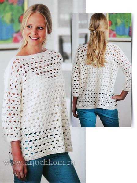 Easy summer sweater knitting pattern