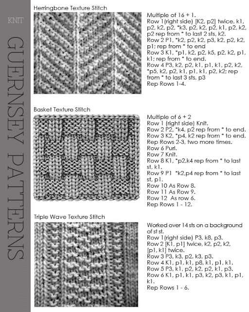 Guernsey wrap knitting pattern