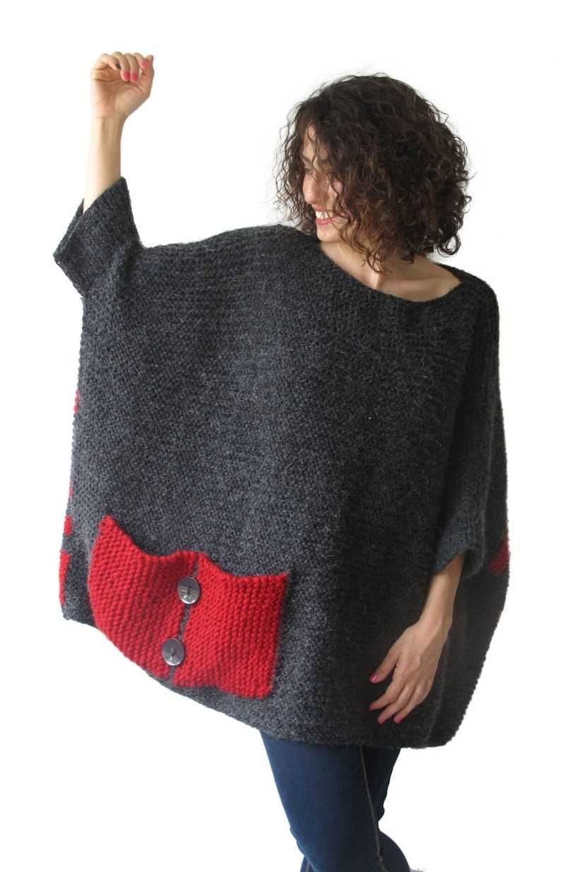 Free plus size poncho knitting patterns