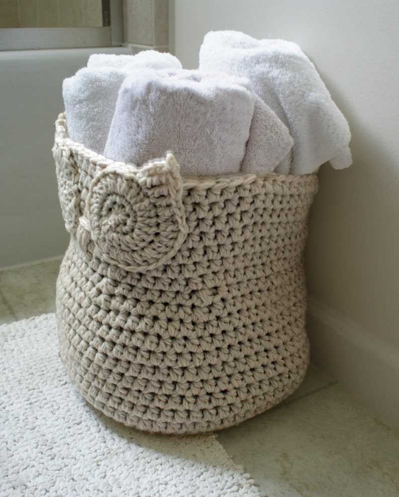 Loom knit basket pattern