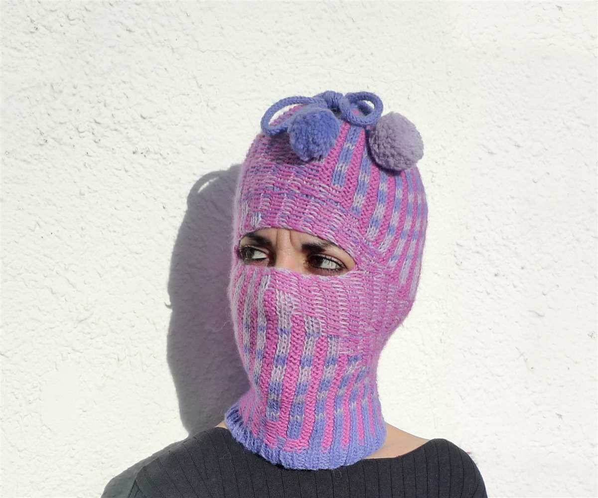 Free balaclava knitting pattern straight needles