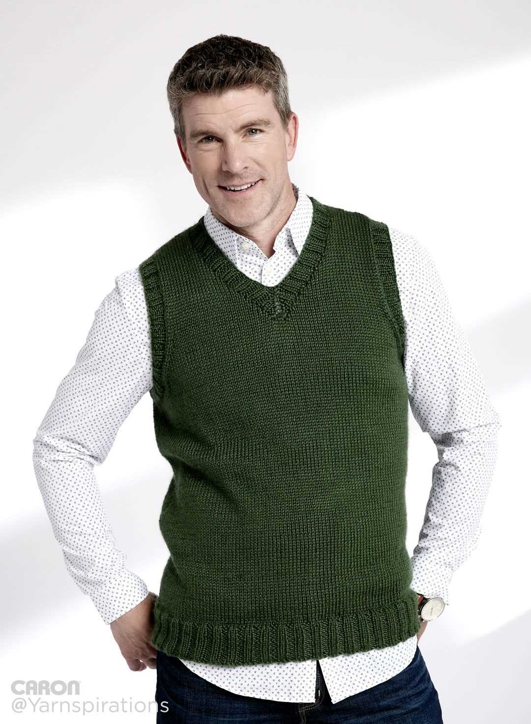 V neck vest knit pattern