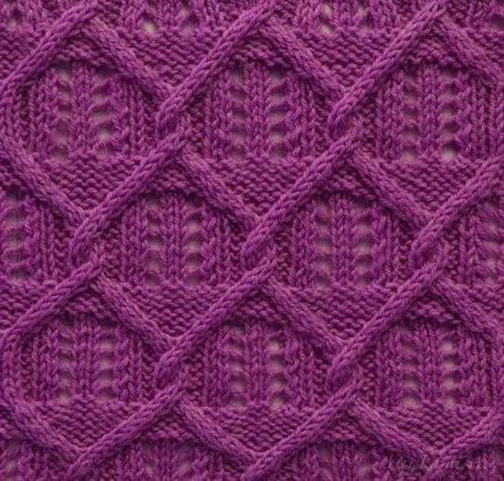 Diamond stitch knitting pattern