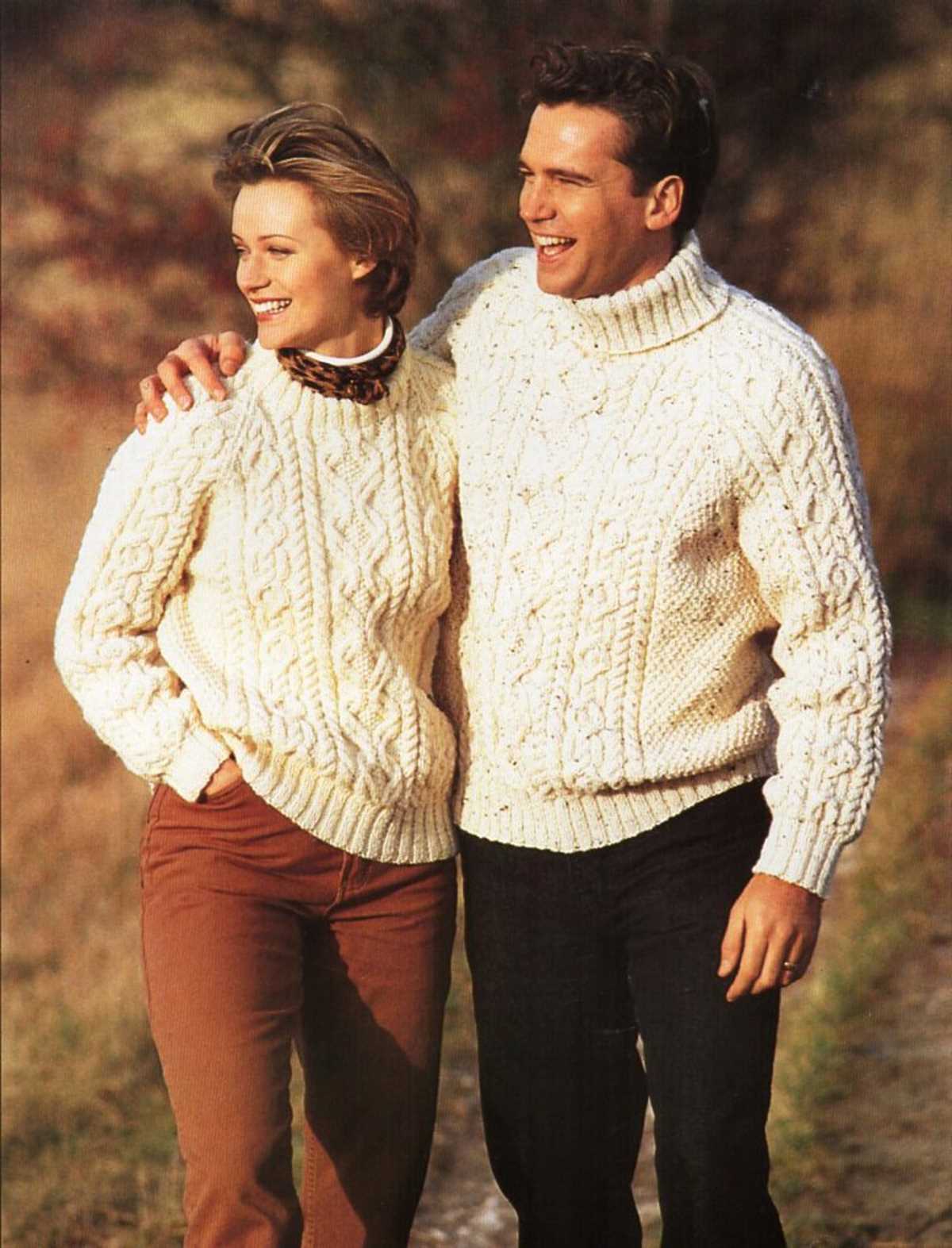 Free knitting pattern mens aran sweater