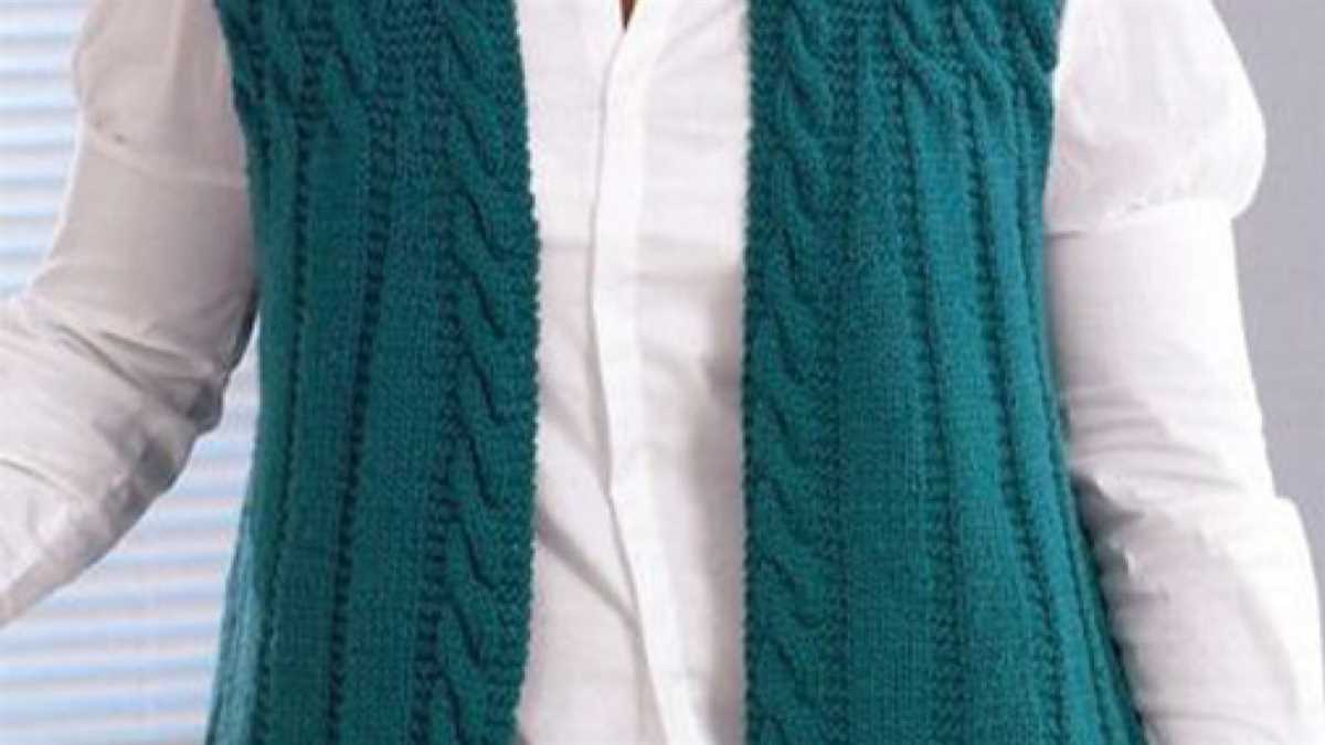 Knitted women's vest pattern free