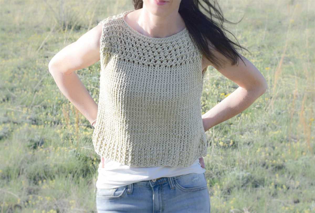 Summer crop top knitting pattern free