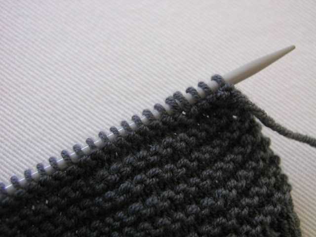 Knitted picot edge pattern