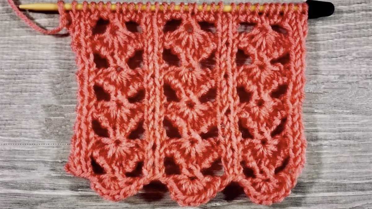 How to knit wave pattern