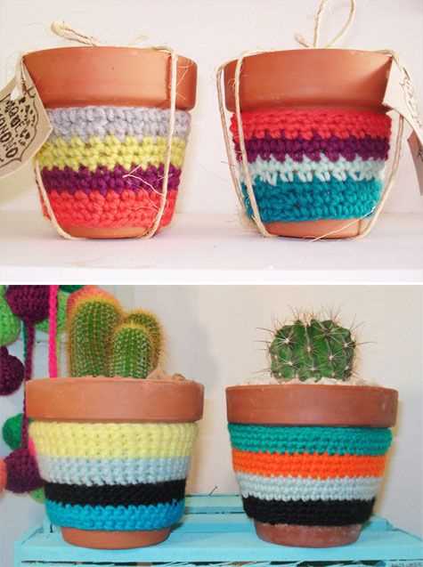 Flower pot knitting pattern