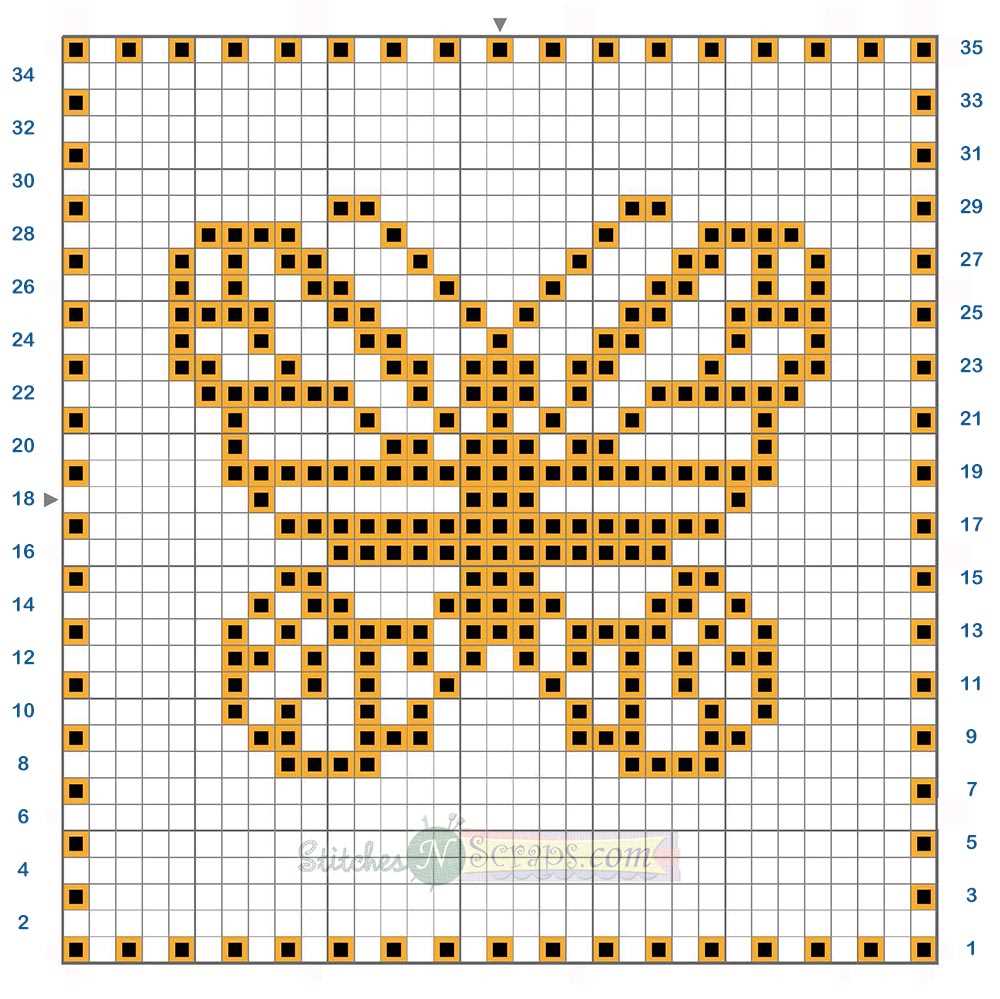 Knitting pattern butterfly