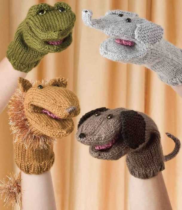 Lion hand puppet knitting pattern