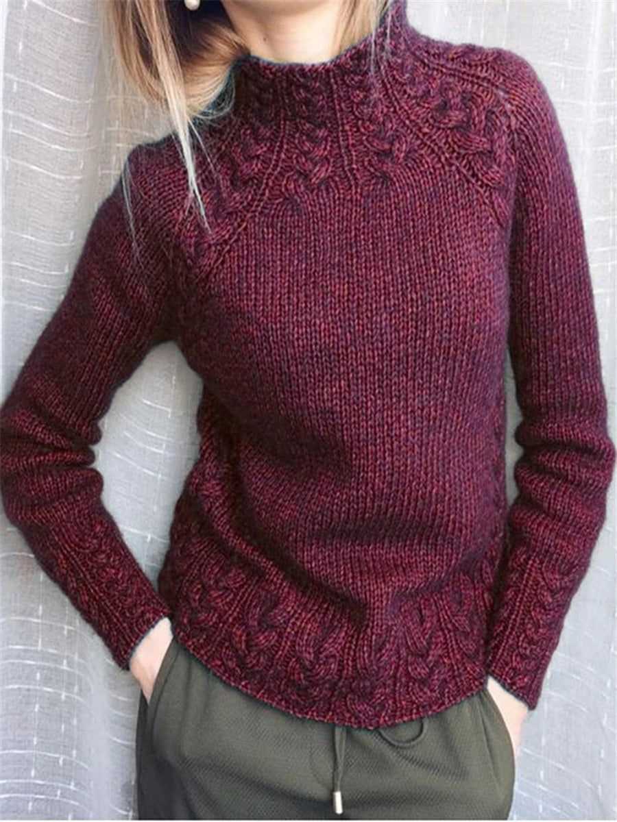 Knitted turtleneck pattern