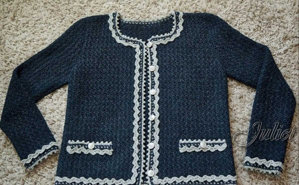 Free knitting pattern for chanel style jacket