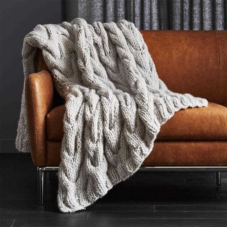 Knitted weighted blanket pattern