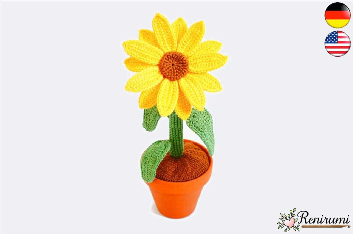 Flower pot knitting pattern