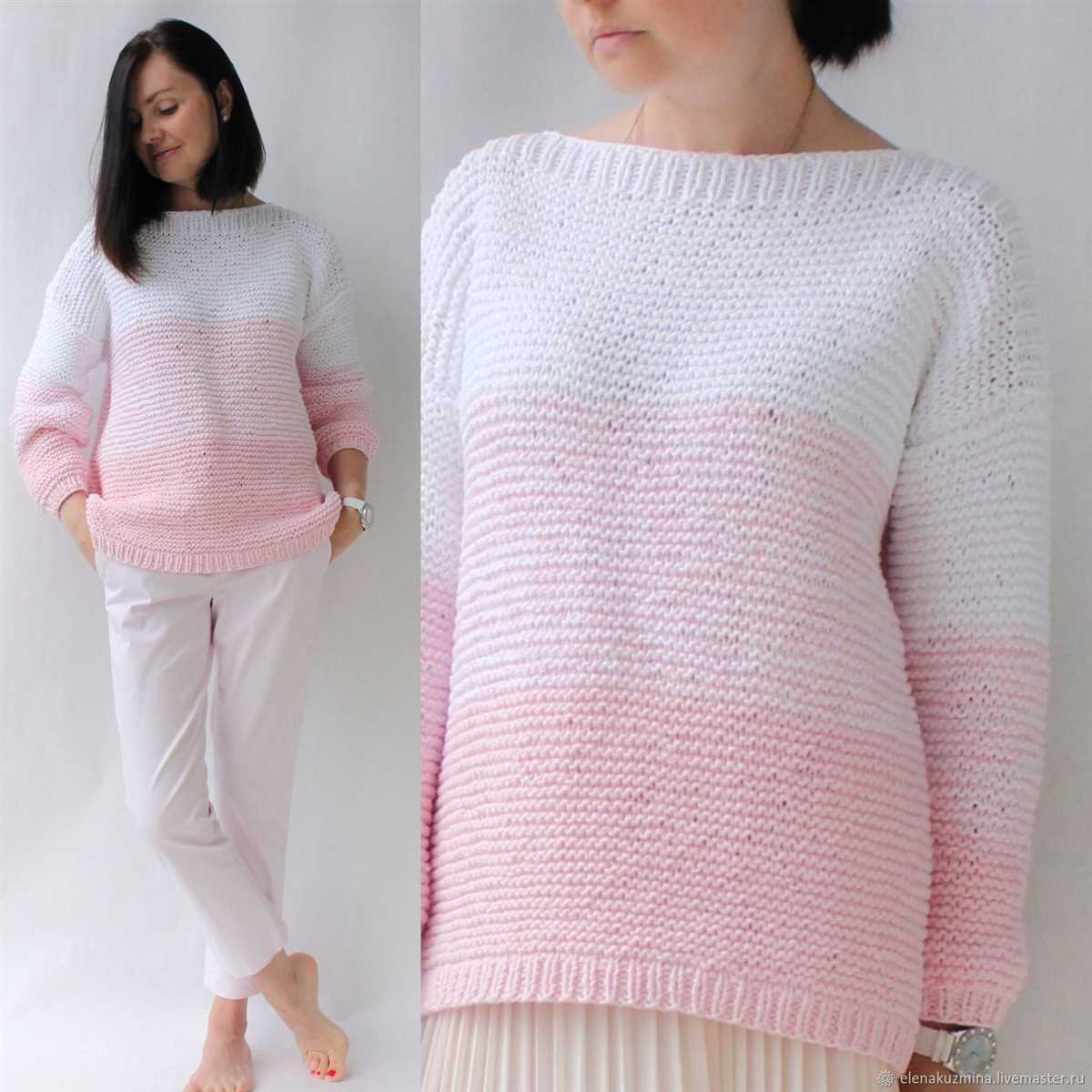 Gradient knitting patterns