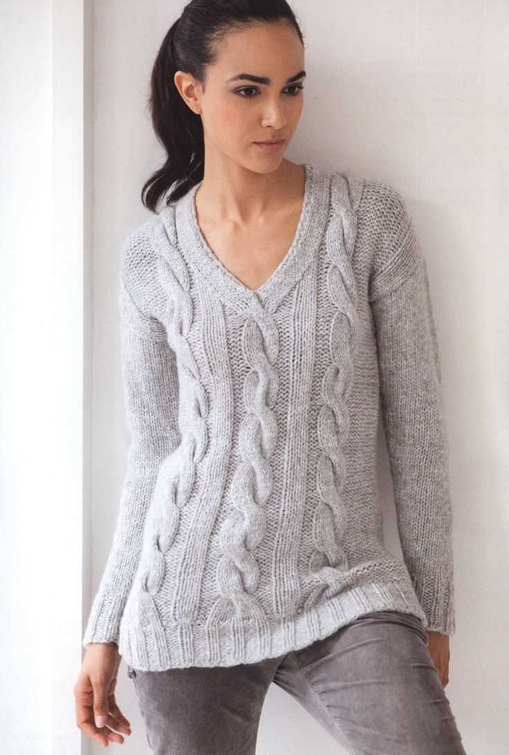 V-neck knitting patterns free