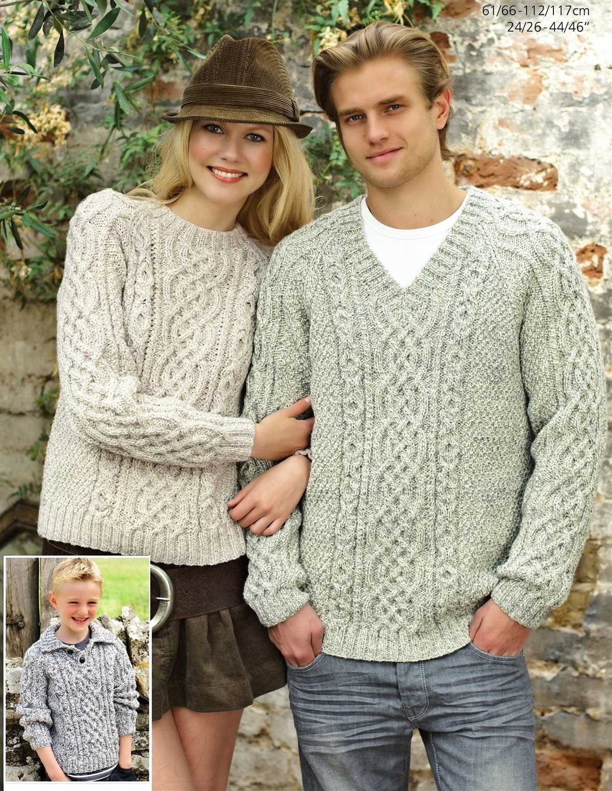 V neck jumper knitting pattern