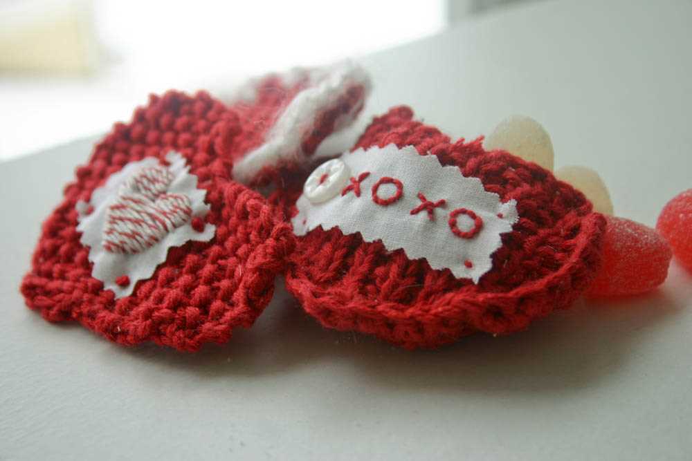 Valentine day knitting patterns