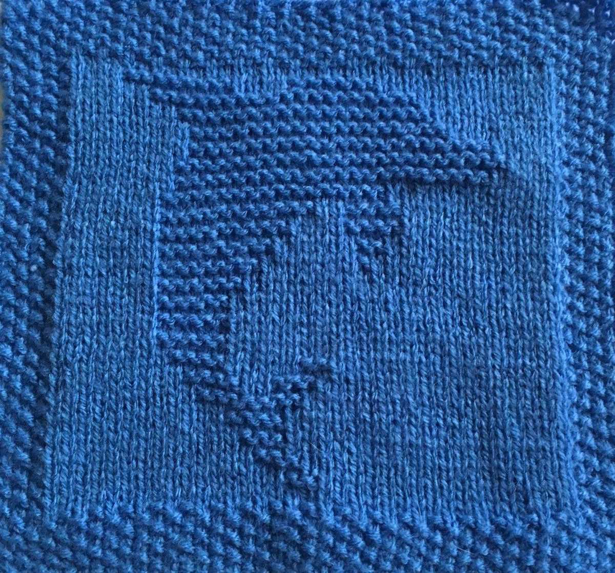 Knit square patterns free